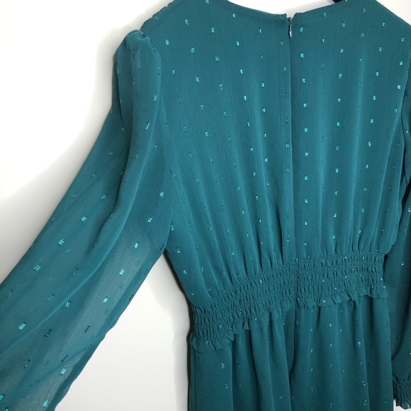 Gal Meets Glam Smocked Fit & Flare Dress 12 NWT - Picture 10 of 10